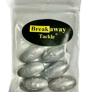 Breakaway Tackle 2 oz Egg Sinkers, 6 pack Breakaway Tackle 2 oz Egg Sinkers, 6 pack