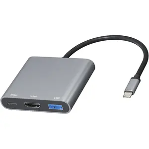 B Hub HDMI Type C Adapter, B C to HDMI Multiport Adapter with 100W PD in Charging Port+B3.0 5Gbps Port B-C Multiport Dongle Compatible for Ipad/MacBook Pro/Air/Switch and More