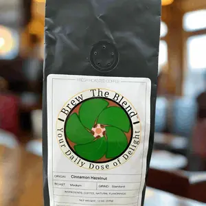 Hazarella Cinnamon Hazelnut Coffee - Medium Roast Arabica Beans for Nutty Flavor - Perfect for Hazelnut Lovers - Ideal for Drip Pour-Over or French Press Brewing