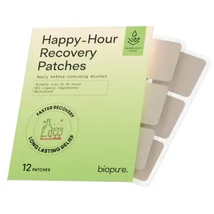 BIOPURE- Hangover Support 24ct Bundle, Easy Discreet Party Patch Natural, Feel Great After a Night Out- Hangover Patch Happy Hour Recovery Patches Traditional