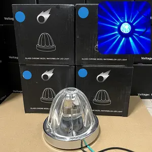 Glass Watermelon Lights Series 2pcs Car Chassis Side Lamps with Orange or White Beam Option Green Light Feature for Enhanced Visibility Led Backlights