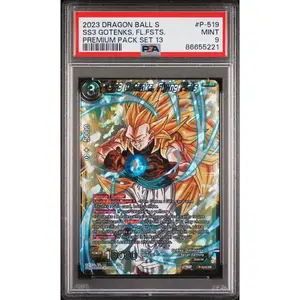 2023 DRAGON BALL SUPER 2 CRITICAL BLOW 13 SS3 GOTENKS, FLYN FST #P-519 - PSA 9
