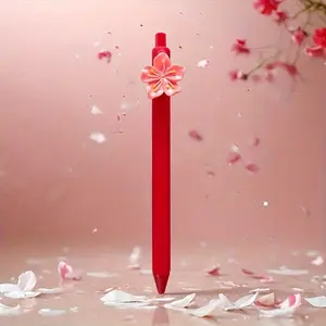 Creative Cherry Blossom Romantic Neutral Pen, Aesthetic Push Button, 0.5mm St Core, School Office Home Student Rewards Gifts