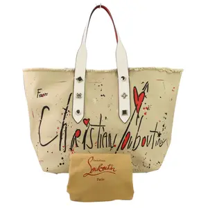 Pre-owned christian louboutin Canvas Tote Bags Frangibus Leather Tote Bag