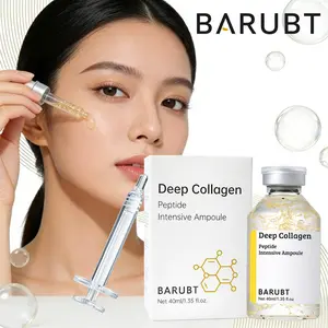 【BARUBT】Deep Collagen Peptide Ampoule Syringe Serum 40ml Anti Aging Concentrate for Skin Care Intensive Ampoule with Peptide Formula and Syringe Design (40ml/1.35 fl.oz.)