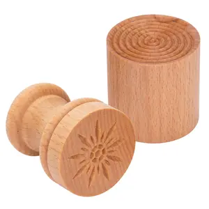 Corzetti Stamp Traditional Wooden Croxetti Pasta Stamp Tortelloni Hand Turned Wood Corn Corzetti Stamp Press Pasta Mould fresh pasta Maker Tools