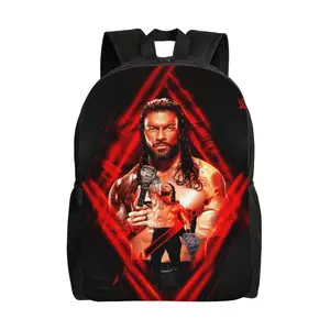 16.1in Roman Wres-Tler Reign Backpacks Cute Bag Anime Backpack Cartoon Bags Bookbag Daypack Outdoor Travel