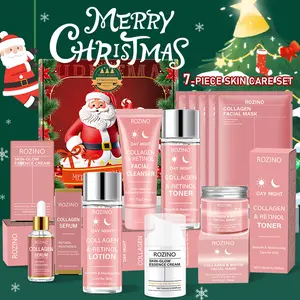 ROZINO Collagen Skincare Set - Triple Collagen Lotion, Cream & Mask for Anti-Aging Facial Care - Lifting & Nourishing Spa Gift for Wife or Best Friend - Christmas Present