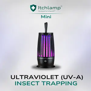 Itchlamp Mini UV Insect Trap - Ultraviolet UV-A Trapping for Effective Pest Control Compact Design for Easy Use