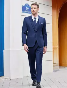 COOFANDY Men's 3 Piece Wedding Suit Set One Button Slim Fit Jacket Blazer Vest Pants Set Groom Prom Tuxedo Suits