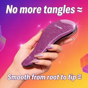 CLCARE Detangling Hairbrush - glide the Detangler Brush through Tangled hair - Best Brush / Comb for Women, Girls, Men & Boys - Use in Wet and Dry Hair