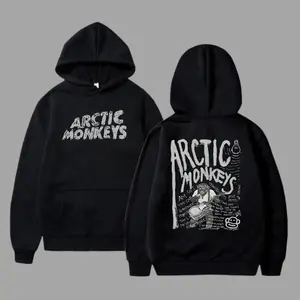 Retro Rock Arctic Monkeys Music Album Graphic Hoodie, Sweatshirt, T-Shirt, Vintage Oversized Short Sleeve T Shirt Y2k Hip Hop Streetwear Top Womenswear