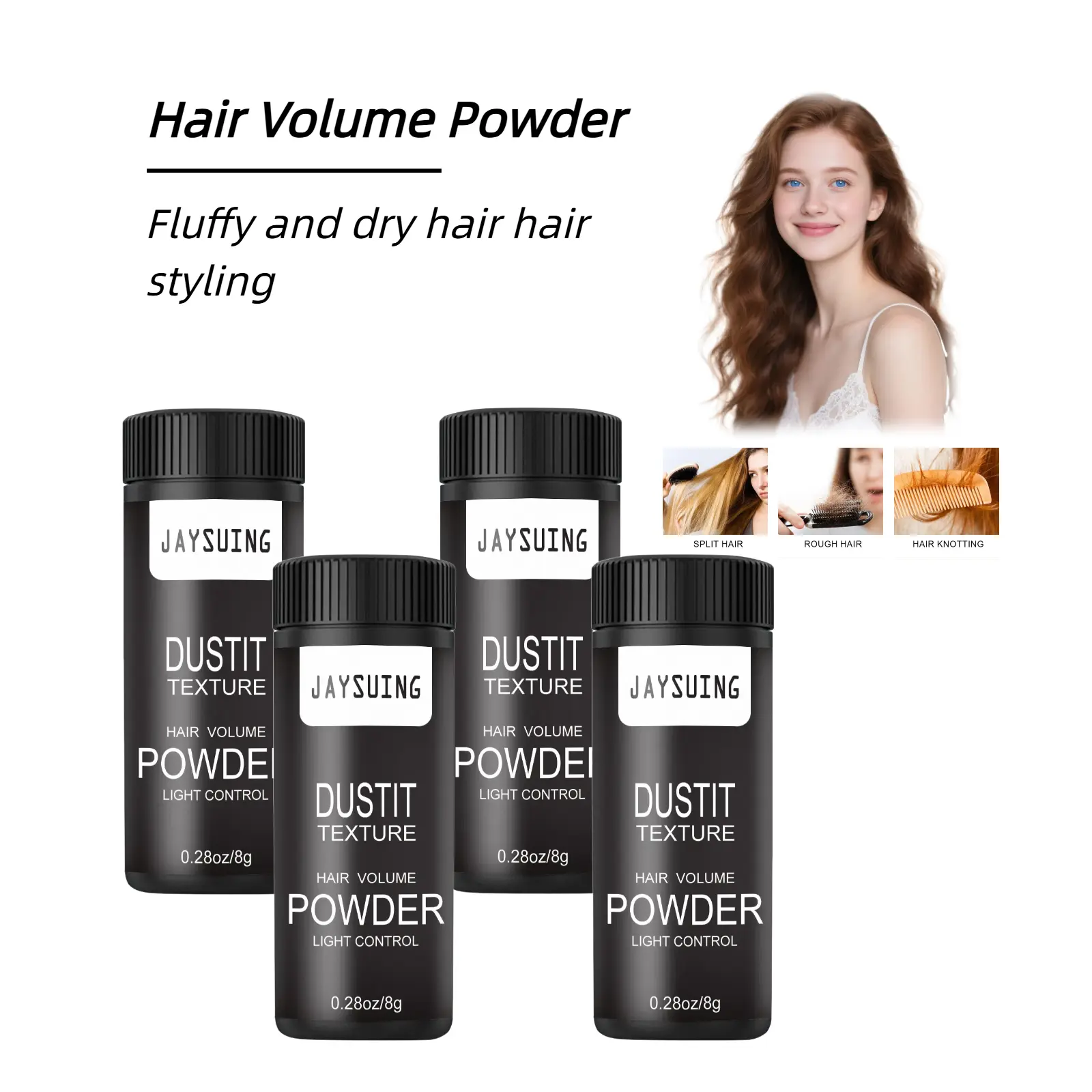 8g*1count Hair Volume Texture Powder for Adults - Female, Male Fine Flat Hair Root Lift Booster, Instant Volume & Texture, Lightweight Frizz-Free Formula, No Greasy Residue, Easy to Brush Out, Natural-Looking Fullness