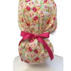 Floral scrub cap