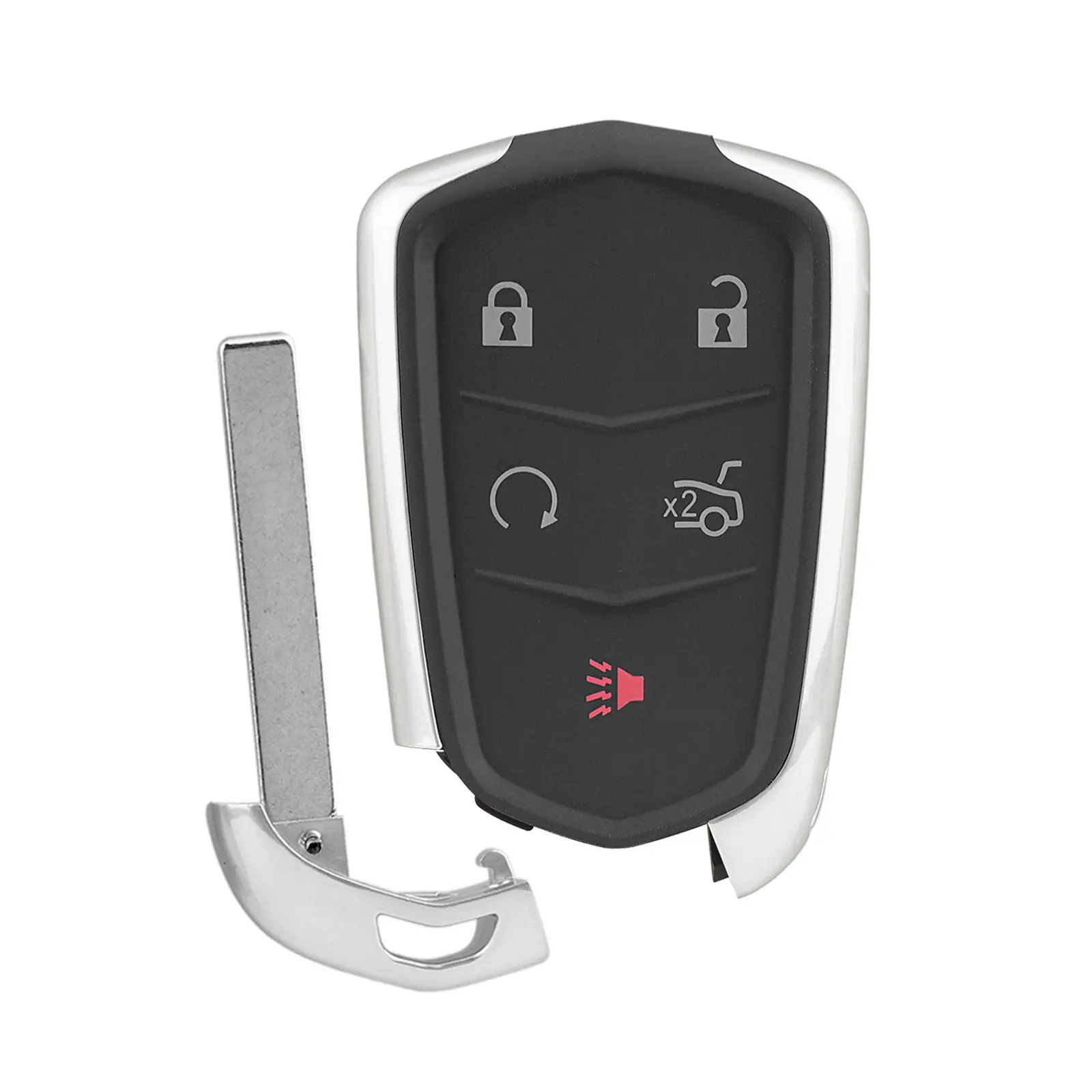 For 2014 2015 2016 2017 2018 2019 Cadillac ATS CTS XTS XT4 XT5 Remote Car Key Fob Shell Case Replacement 5 Button Fit HYQ2AB HYQ2EB, Car Key Accessory, Key Fob Protector