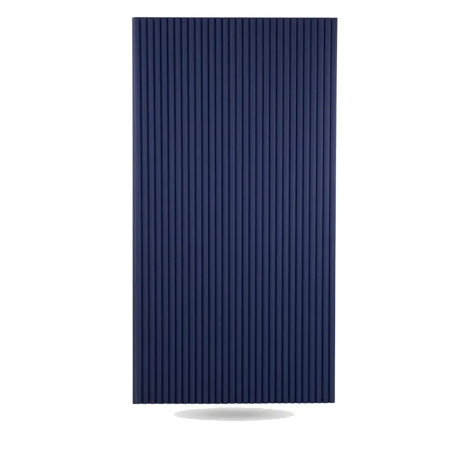 Flexible Tambour Wood Panels for Interior Walls, Decorative Fluted Mini-Bead Cladding, Midnight Blue 3/4", Acoustic & Textured Wall Panels, Lightweight, Easy to Install, Modern Home Decor for Living Rooms, Bedrooms, Offices & TV Feature Walls