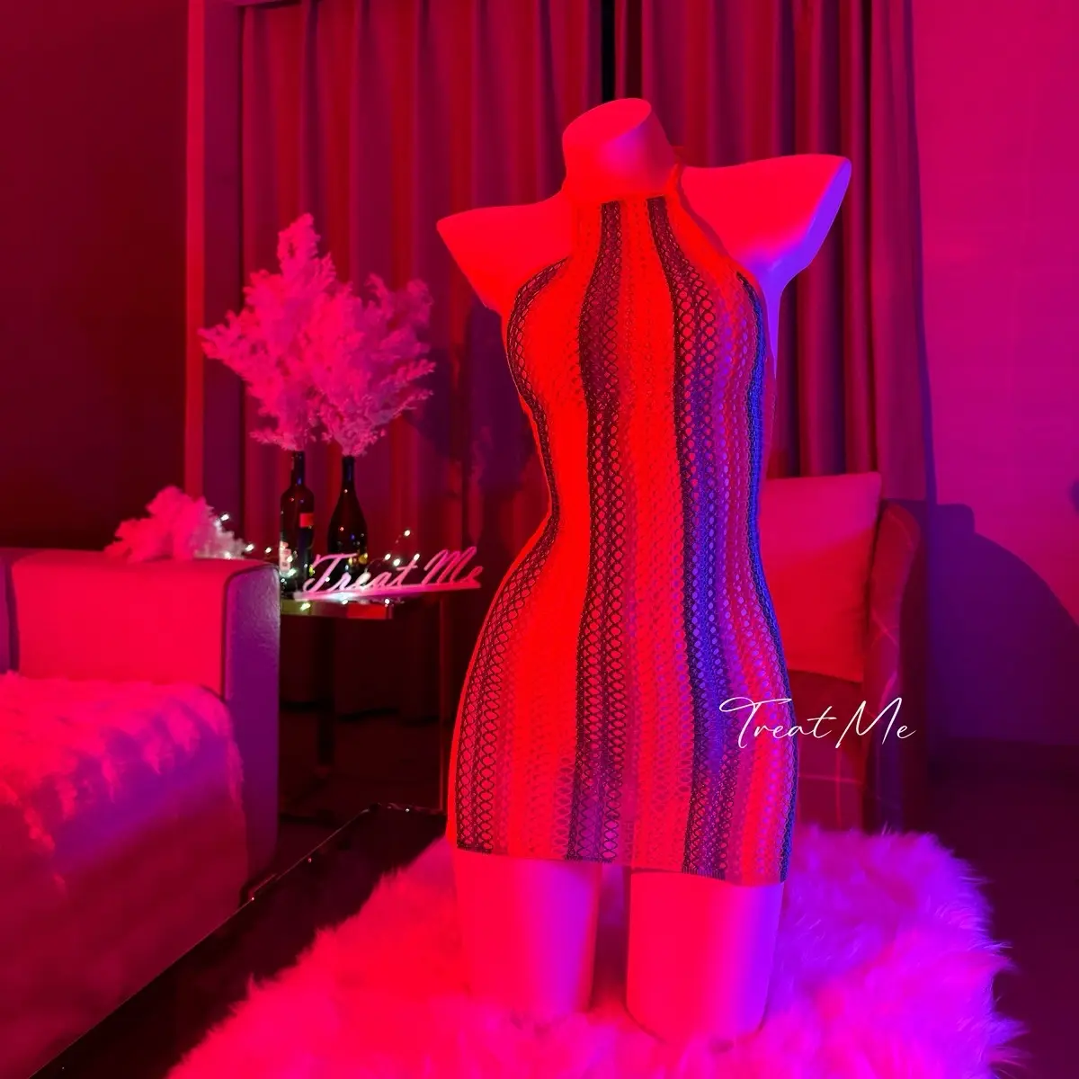 [Rainbow Sweetie] sexywear Womenswear Loungewear Onesies Underwear Nightwear clubwear rave raver rave wear Fashion Lingerie Piece Lady