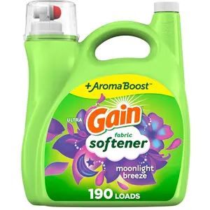 Gain Liquid Fabric Conditioner, Moonlight Breeze Fabric Softener, 190 loads, 140 fl oz