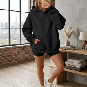 Women's Oversized Hoodies Fleece Sweatshirts - Long Sleeve Pullover Sweaters with Pocket for Fall Winter Casual Wear Comfortable Warm Cozy Loungewear Fashion Streetwear Daily Outfit