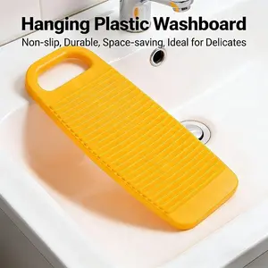 New Portable Non‑Slip Plastic Washboard Lightweight Hand Wash Scrub Board for Home Camping Dorm Small Clothes Cleaning
