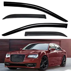 Window Rain Guard Visors Vent Shade Deflectors for Chrysler 300 - Durable All-Weather Car Exterior Accessories