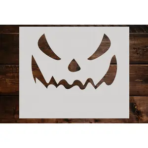 Pumpkin Face Stencil - Art and Wall Stencil