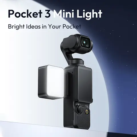 Ulanzi LM001 Compact Handheld Mini Soft LED Light - 3-Level Camera Accessory with Cold Shoe, DJI-Ready for DJI OSMO Pocket 3/Xtra Muse, Content Creator Vlogging & Photography Equipment, Camera Accessories