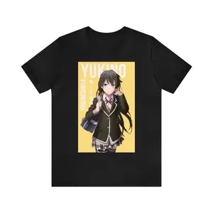 Unisex My Teen Romantic Comedy SNAFU Yukino Yukinoshita Unisex Anime T-Shirt, OreGairu T-Shirt, Yahari Ore no Seishun Love Comedy wa Machigatteiru
