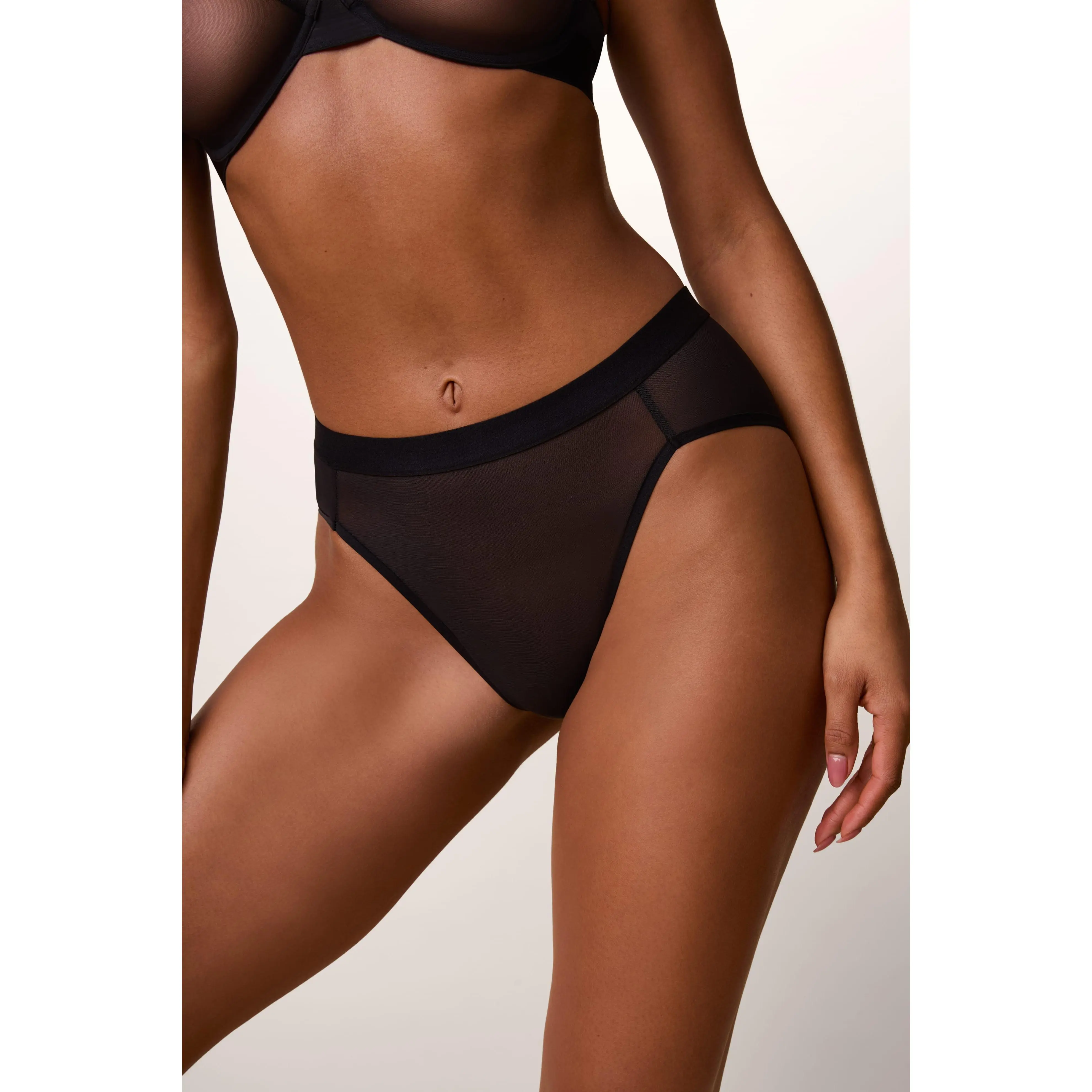 ComfortMesh™ Highwaist Brief - Black