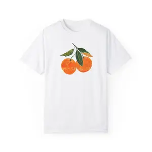 Vintage Orange Shirt Art Graphic Tee Fruit Shirt Pastel Drawing Oranges Shirt Foodie Gift Vintage Graphic Shirt Aesthetic Fruit Shirt Boho, T-Shirt Unisex Crewnwck, Comfortable Top Cansual Basic Casual Menswear