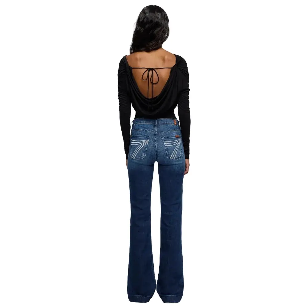 7 For All Mankind Women's Dojo Trouser Jeans - Lake Blue 7U115Y44