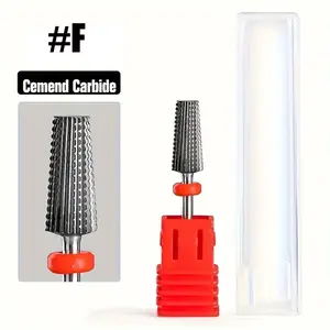 1pc Multifunctional Hard Metal Drill Drill for Security Nails Milling Cutter with Cutting Bits Hard Metal for Manicure