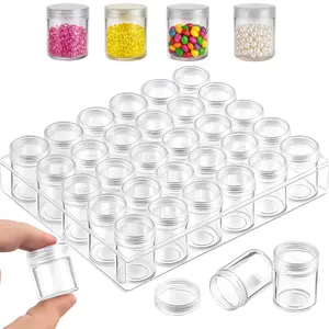 30 Grid Craft Storage Container – Portable Diamond Painting Bead Box with Tight Lids, Reusable Organizer for Pills, Fishing Hooks, Sewing Kit, Jewelry – Compact & Lightweight