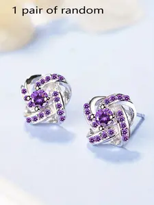 Rhinestone Clover Earrings, Elegant Vintage Zinc Alloy, Perfect for Women's Casual, Rotating Clover Earrings