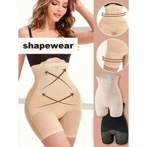 Tummy Control Shorts for Women, Compression Thigh Slimmer Undershirt, High Waist Butt Lifting Body Shaper Underwear Seamless Butt Lifting Lace Panties, Panty Girdle Shapewear