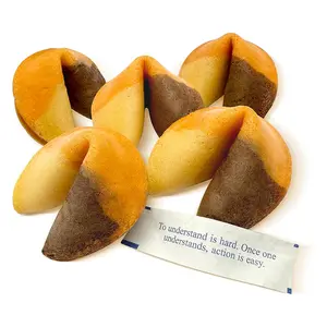 Soeos 3-in-1 Flavor Fortune Cookies - Individually Wrapped Bulk Snack - Biscuit Cooky Chocolate