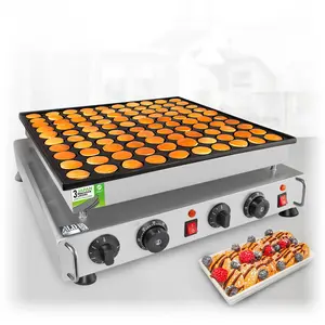 AP-545 Poffertjes Maker | 100 Round Dutch Pancakes | Nonstick Pan
