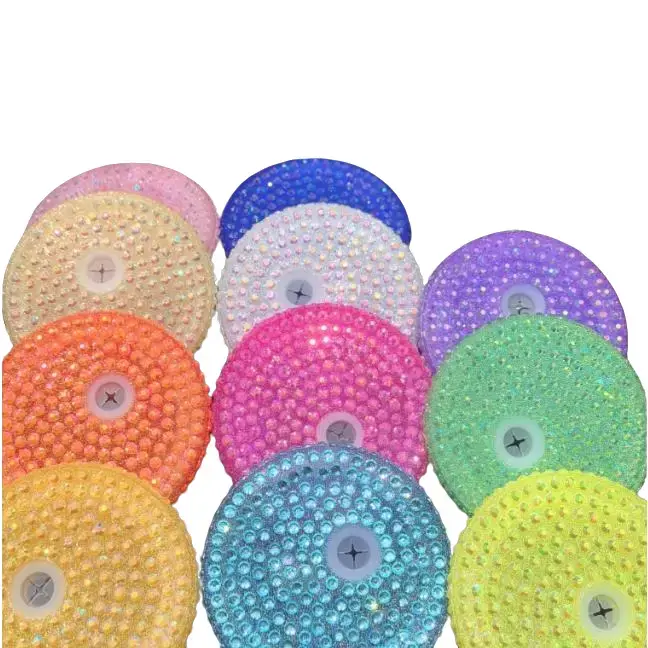 10pcs 16oz Rhinestone Cup Lids, DIY Cup Decoration Accessory, Drinkware Protective Lid, 10Pcs Rhinestone Cup Lids