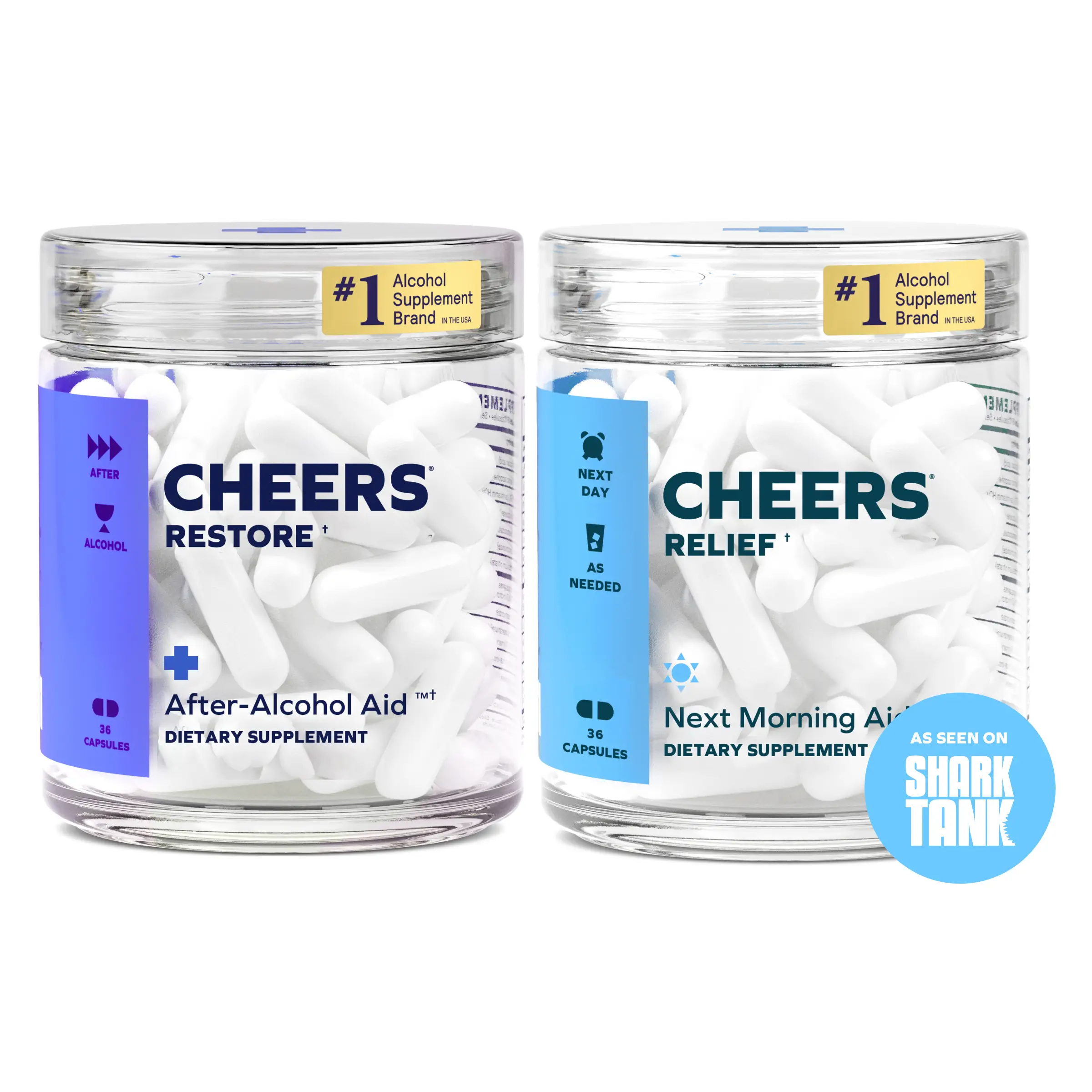 Cheers R&R Combo | Restore + Relief | After Drinking Next-Day Relief | L-Theanin...