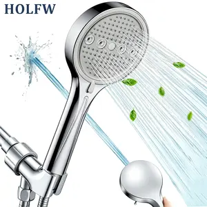 6-Mode High Pressure Wall-Mount Shower Head: Rainfall Bubble Massage for Bathroom Upgrade Wall Mount Showerhead Modern Bathroom Upgrade Ideal Summer Shower Accessory Perfect Holiday Gift