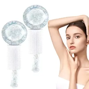 Ice Ball Face Massage Tools, 2 Counts/set Sequin Design Comfort Massage Balls, Facial Skin Care Tools For Women & Men