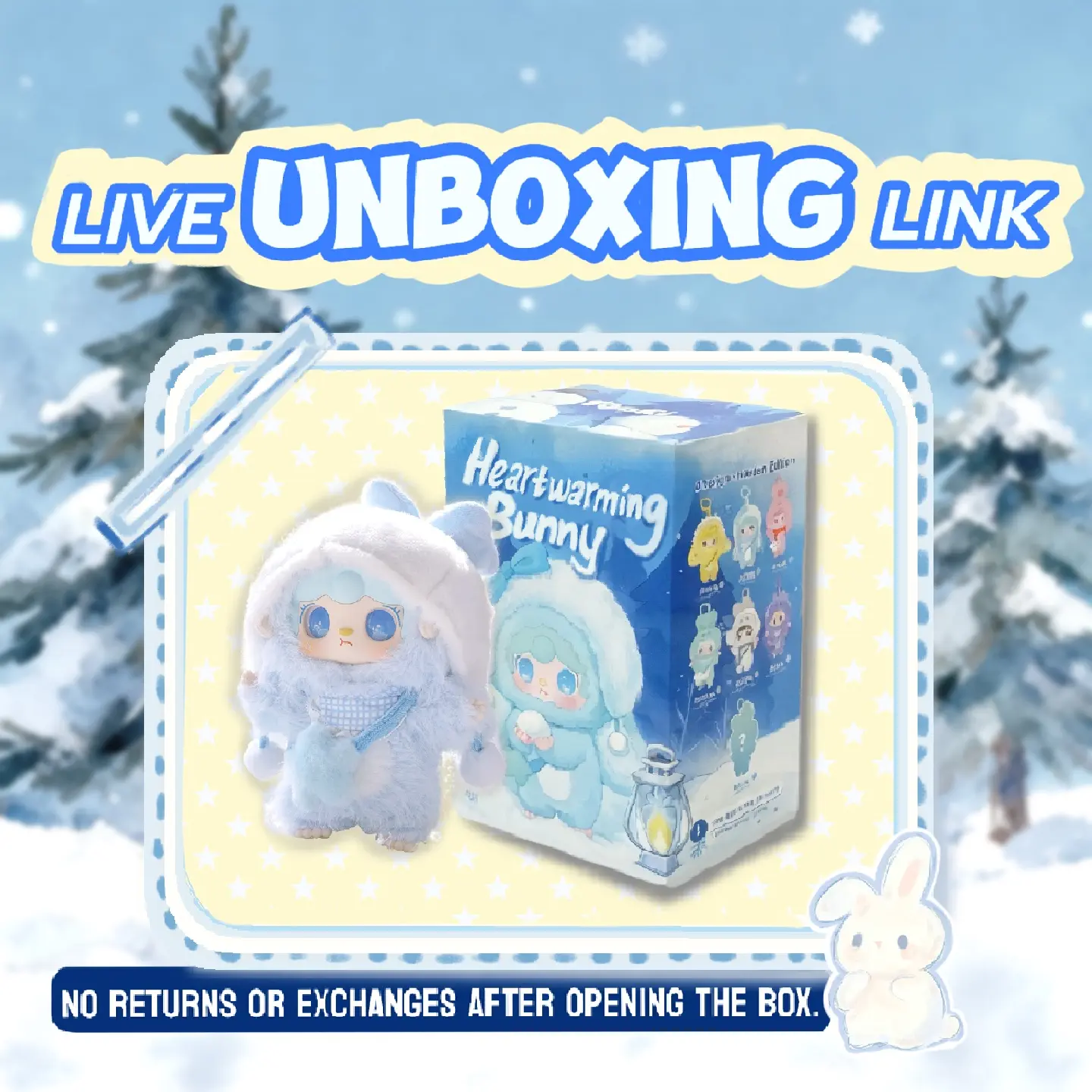 [Live Unboxing Link][TOPTOY] Yooki Heartwarming Bunny Plush Blind Box – Perfect Gift, Unique HolidayHome & Office Decorations, Mothersday Gift,Summervibes summerwins