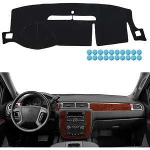 Dashboard Cover fit for Chevy Silverado 1500 LTZ 2007 2008 2009 2010 2011 2012 2013, Dash Cover fit for Chevrolet Tahoe Suburban Avalanche 2014, Dashboard Mat fit for  Yukon Sierra