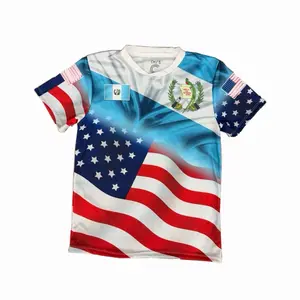 Guatemala USA Soccer Jersey  Design Patriotic Embroidered Flags Gray White Comfortable Stylish Iconic Look