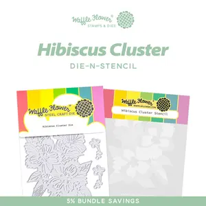 Hibiscus Cluster Die-n-stencil