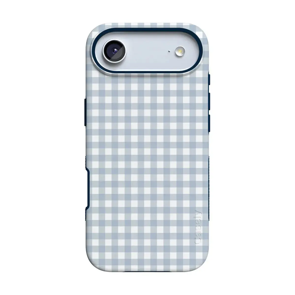 Casely iPhone 17 Air Case | Pastel Picnic | Blue Gingham | Bold Protective Design | Compatible with MagSafe