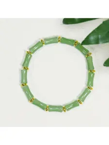 Handmade Bamboo Glaze Bracelet, Summer Dainty Jewelry, Perfect For Everyday Wear#DIYJewelry #HandmadeWithLove #TiktokMadeMeBuyIt #BambooJewelry #GreenBracelet #GiftForHer