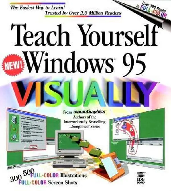 USED-Teach Yourself Windows 95 VISUALLY (Idg's 3-D Visual Series) by Ruth Maran (Paperback)