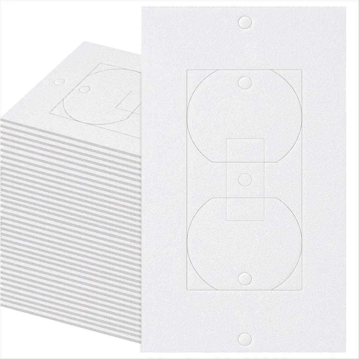 100 x EVA Foam Socket Insulation Sealers, Duplex Wall Outlet-Switch Draft Stoppers, Appropriate Size Easy-Install Gaskets for Car Interior Fasteners & Clips Accessories