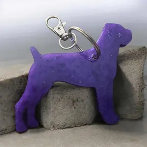 Cane Corso Epoxy Resin Keychain
